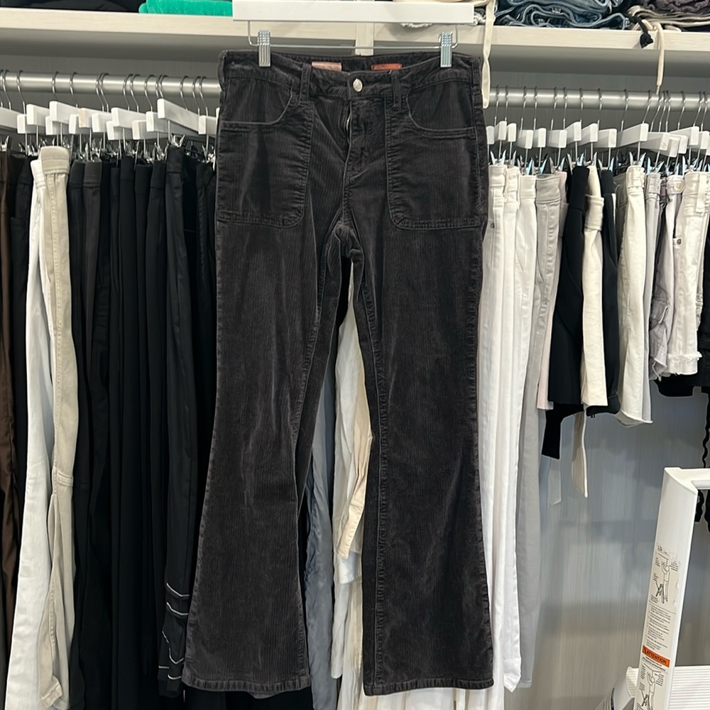 Pilcro charcoal gray corduroys. Boot cut